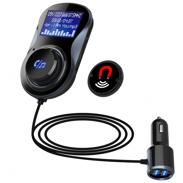Bluetooth car charger with LED display BC30