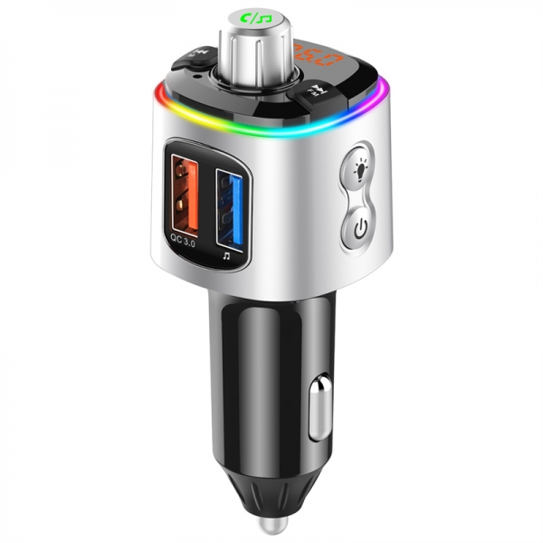 Bluetooth Car Charger With LED Display Support QC3.0 BC58