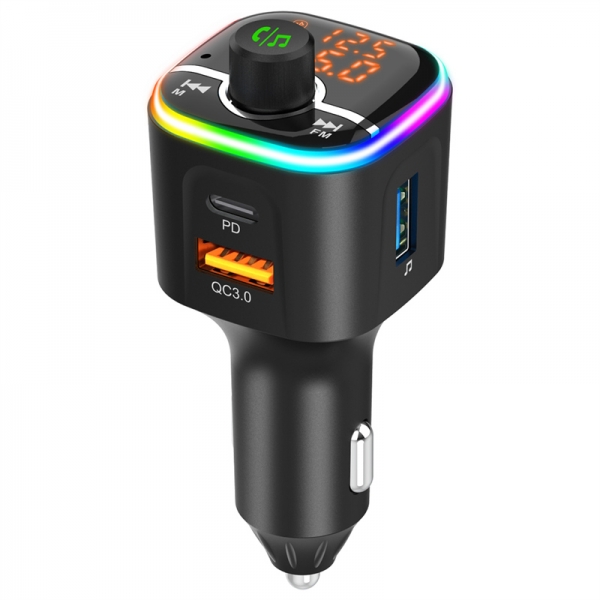 Bluetooth Car Charger With LED Display BC68