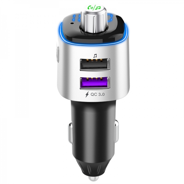 BC78A New design Car charger FM transmitter supports QC3.0 and PD fast charge output