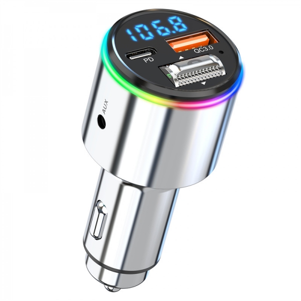 Mini Car Bluetooth MP3 Car FM Transmitter Quick Charge QC3.0 Charger U Disk Player Hands Free