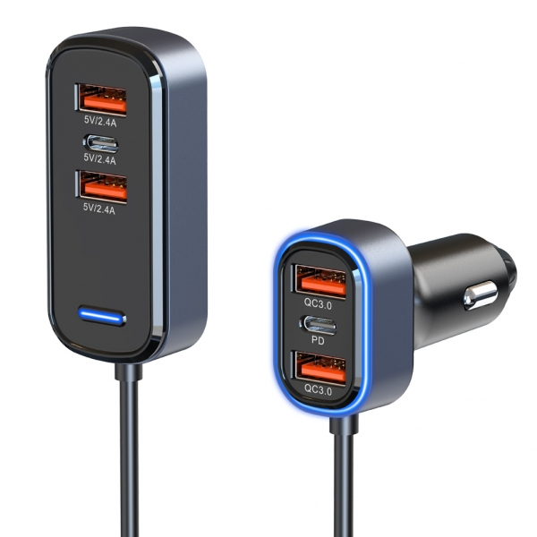 Multi-port car charger 5 in 1 SC05