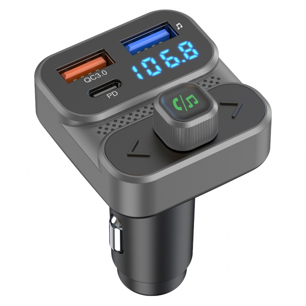  New product QC18W and PD18W Bluetooth Car Charger And BT FM Transmitter with  U-Disk BC95